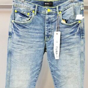 New men Purple jeans NWT 34